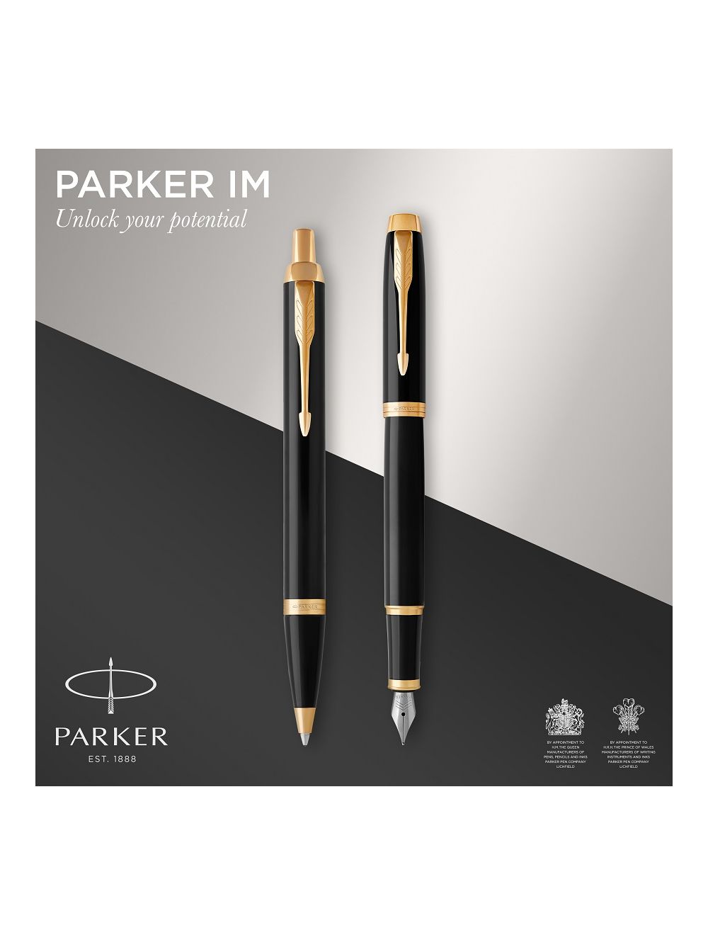 Parker I.M. Black GT Giftset BP+VP Edle Kugelschreiber mit Gravur und  Füller gravieren? Marke: Parker, Waterman, Cross, Sheaffer, Diplomat
